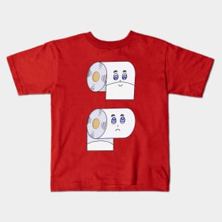 Beards and Mullets Toilet Paper Funny Kids T-Shirt